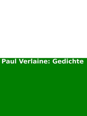 cover image of Paul Verlaine